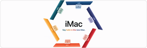 Apple's new colorful iMac series with M1 chip