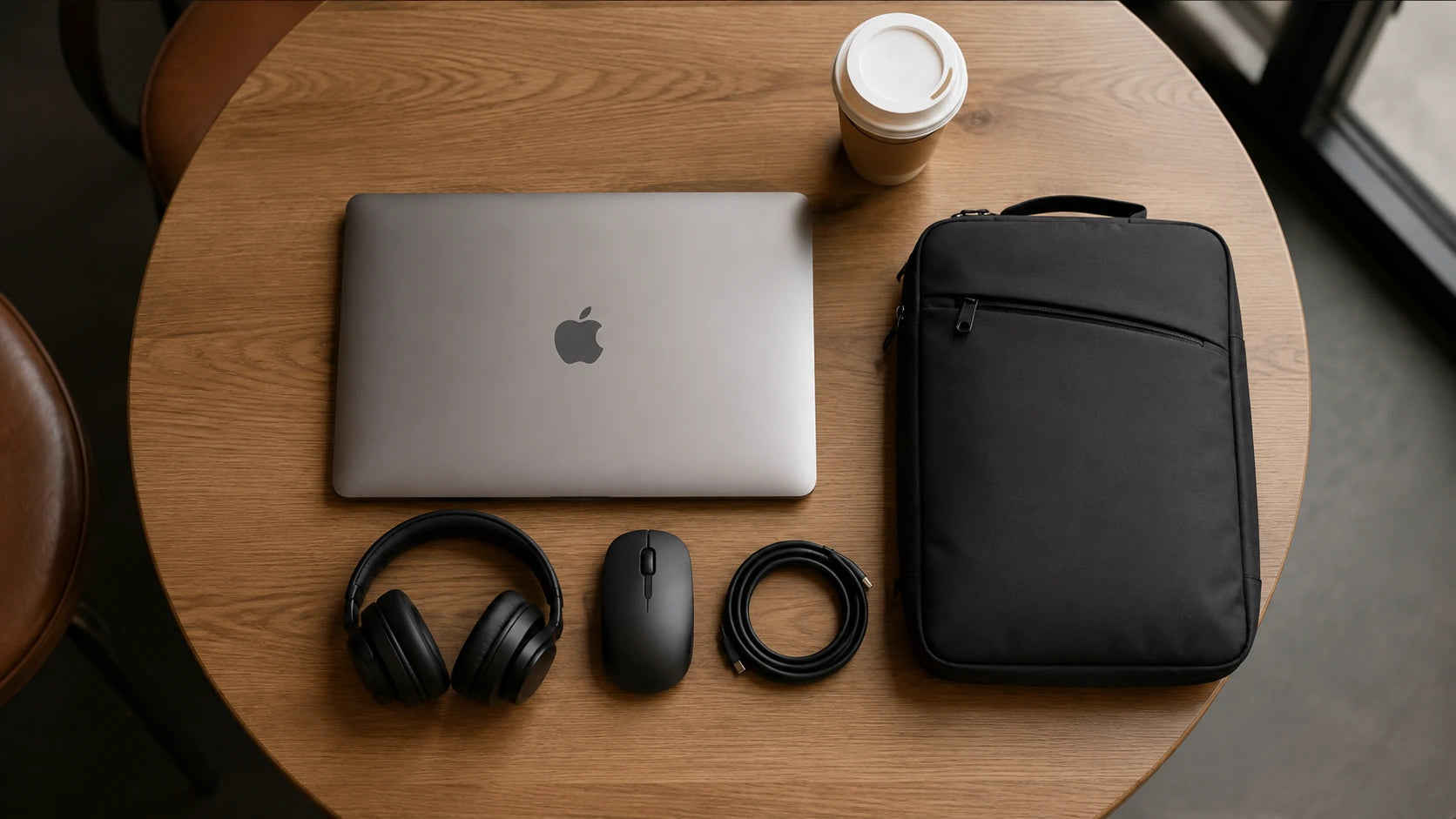 Customer using a selection of rental laptops and tablet devices