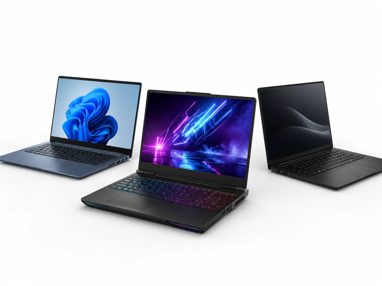 Business and gaming laptop rental selection